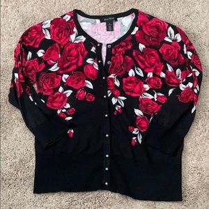 WHBM printed cardigan
